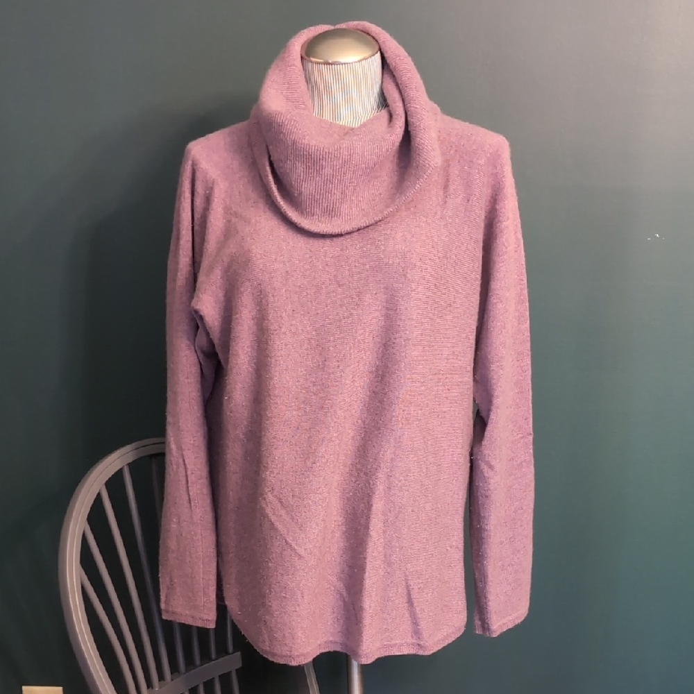 Max Studio Lavender Cowl Neck Sweater